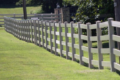 Vinyl fencing installation is as easy as calling VanHoose!