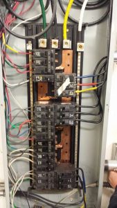 Unsafe electrical panel