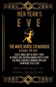 New Year's Eve at Oak Meadow Ranch - The Whitehorse Steakhouse