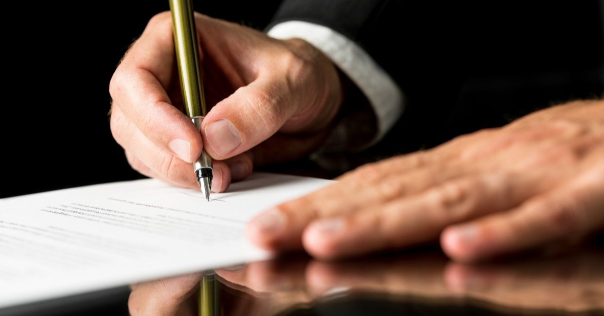 Image of Contract Signing