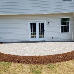 Back Patio on New Home in Mills River